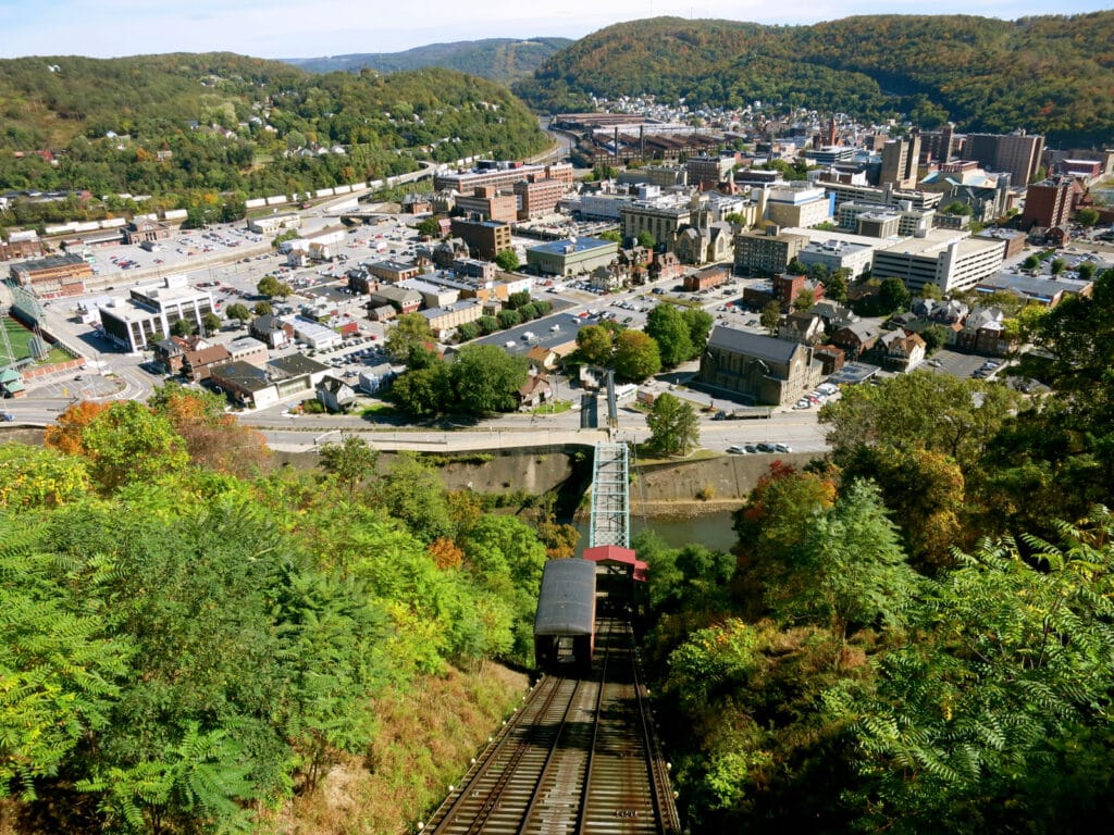 Johnstown PA from mountain top