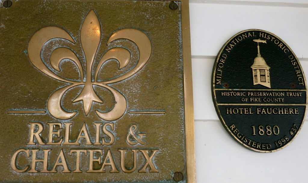Relais and Chateaux Plaque for Hotel Fauchere