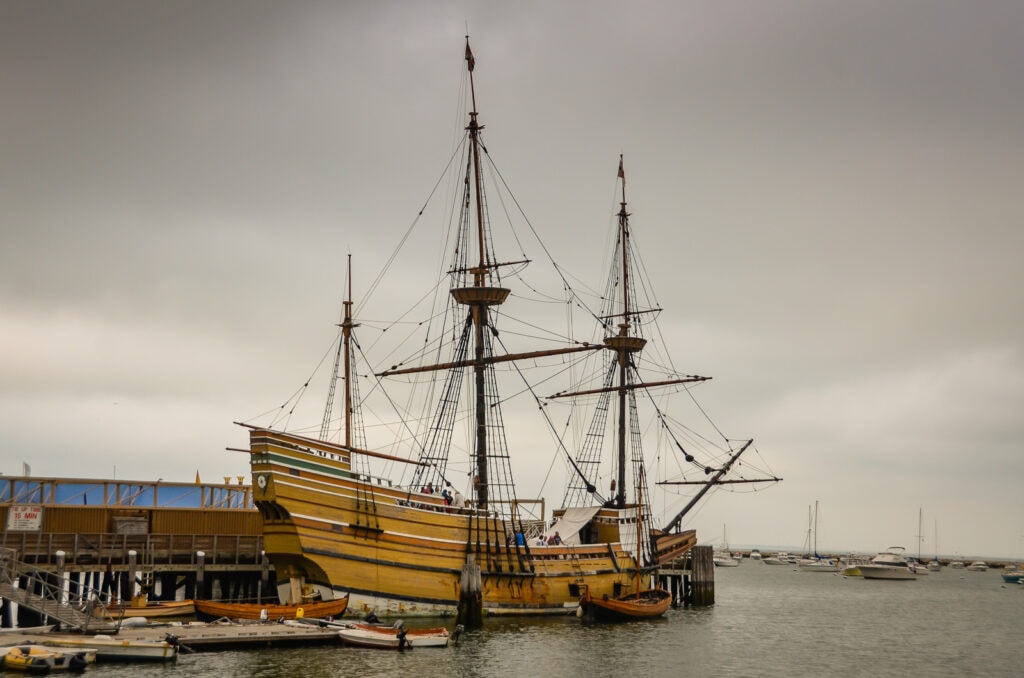 Mayflower II docked in Plymouth MA