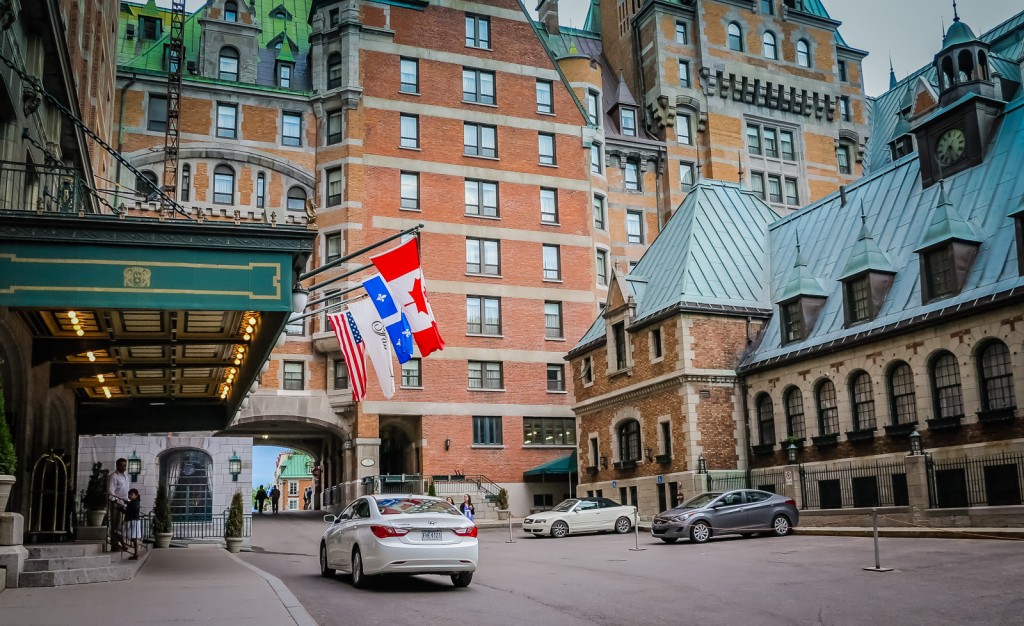 Château Frontenac front entrance.