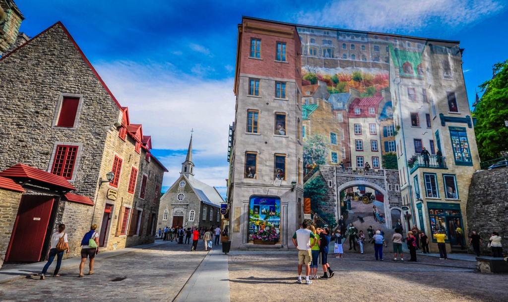 Quebec City Mural - Place Royale - Quebec