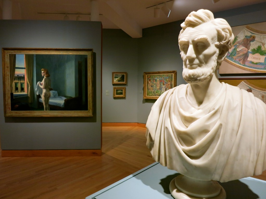 Abe and Hopper at Williams College Art Museum