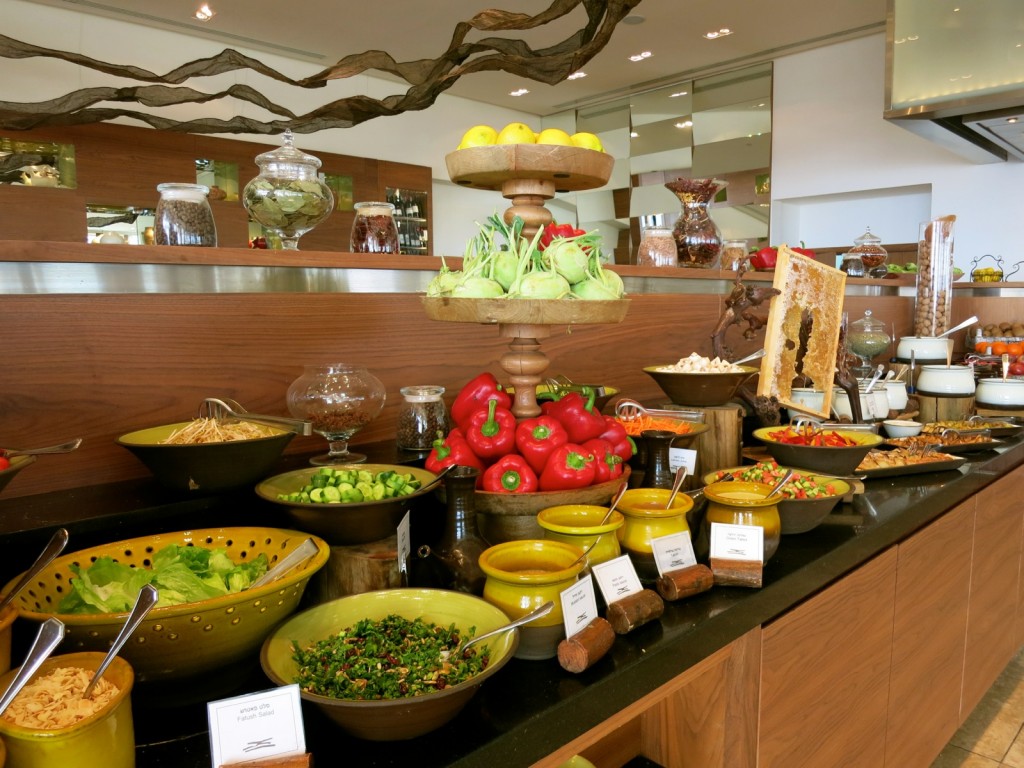 Fresh Salads for Breakfast at Beresheet Hotel