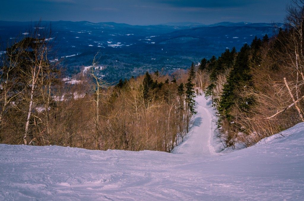 Mystery trail at Magic Mountain Ski Area in Southern Vermont.