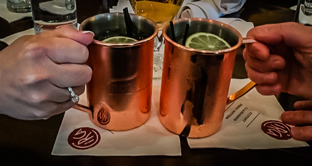 Moscow Mule cocktails - Circa at Foggy Bottom