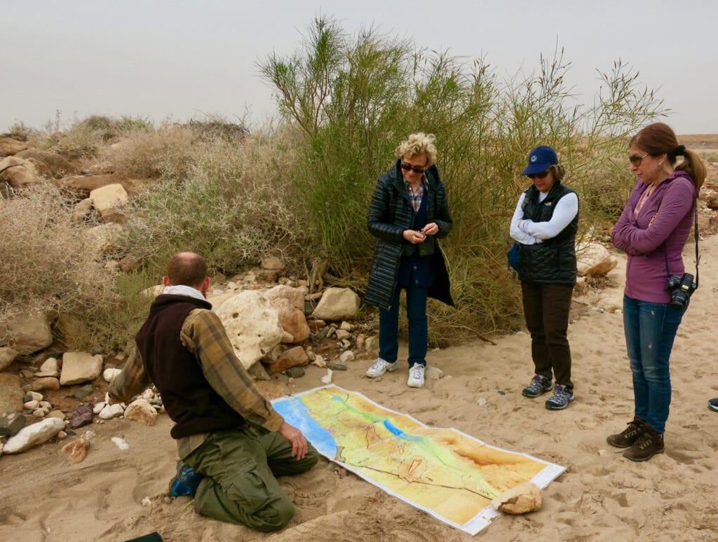 Learning about Ramon Crater Tour Israel