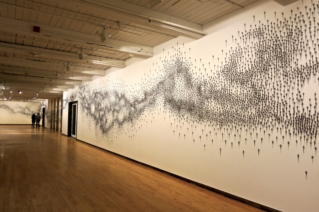 Teresita Fernandez 27,000 pieces of Graphite Installation
