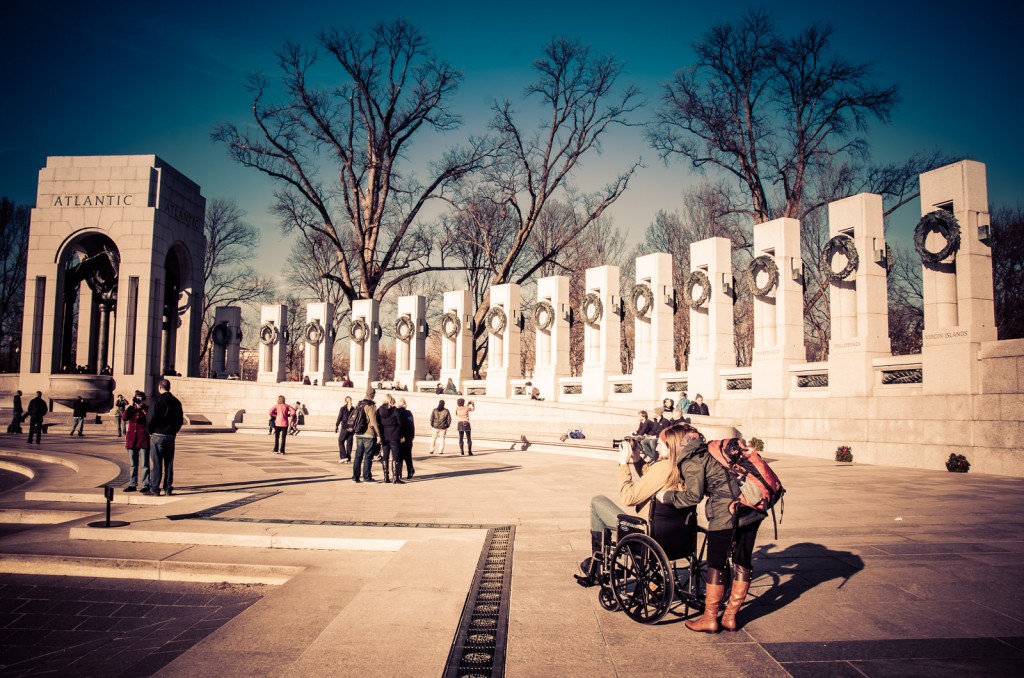 Weltkriegsdenkmal in Washington DC an einem Tag sehen