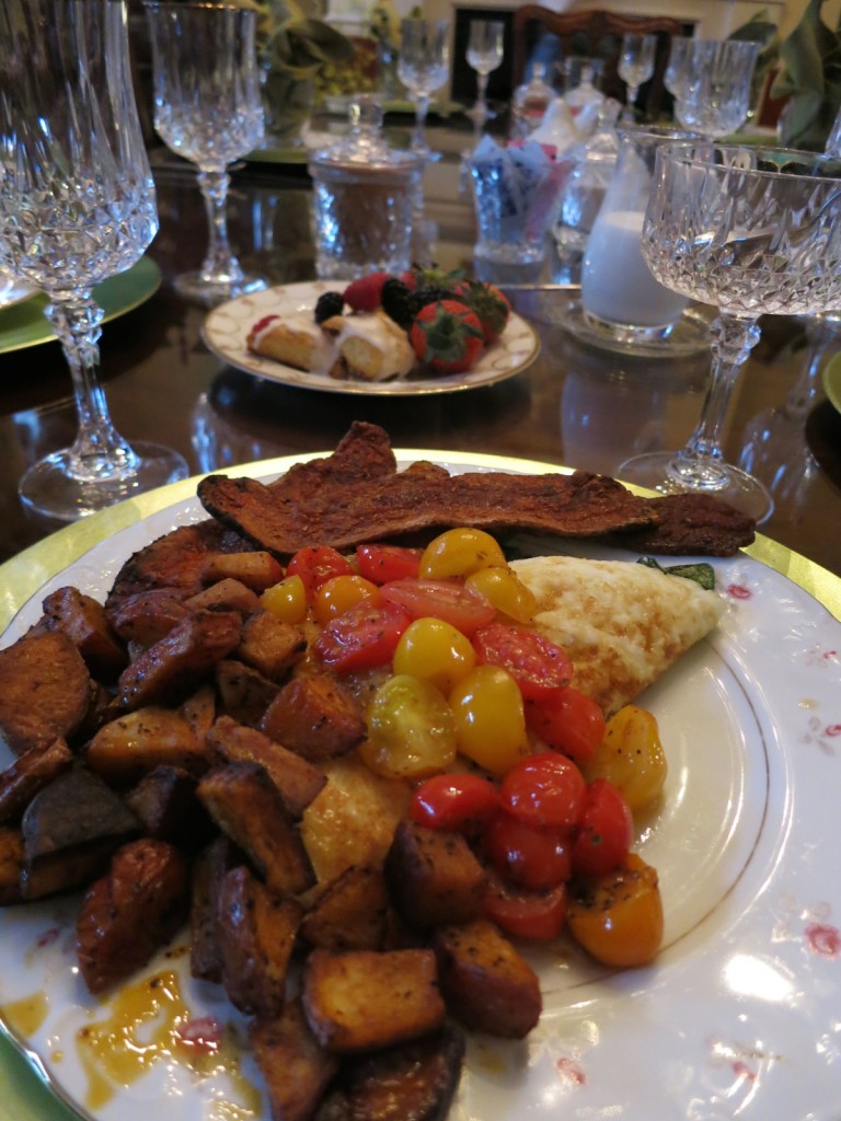 Breakfast at Richard Johnston Inn, Fredericksburg VA