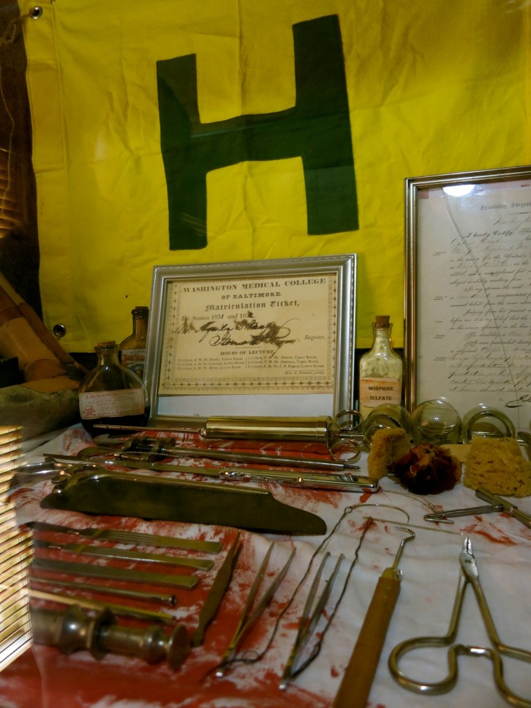 Civil War Medical implements, Weems Botts Museum, Dumfries VA