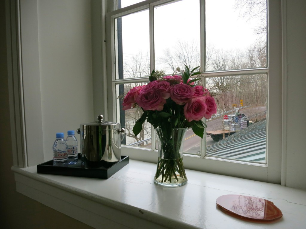 Fresh Flowers in Room at Golden Pheasant Inn