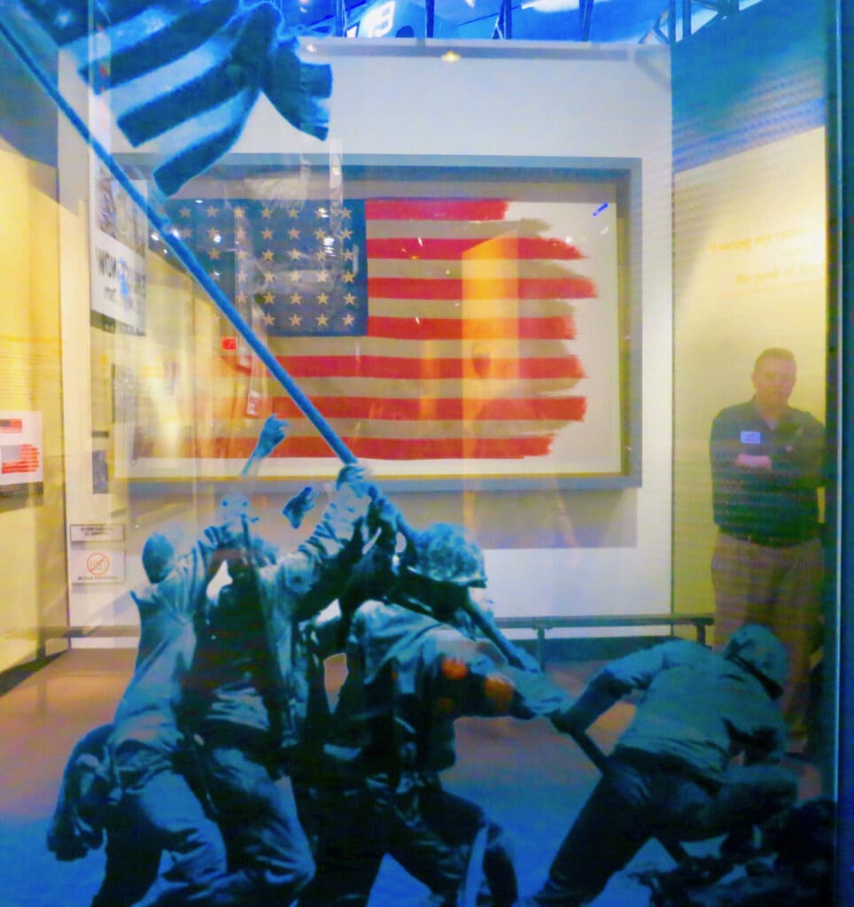 Raising the Flag on Iwa Jima Diorama National Museum of Marine Corps VA