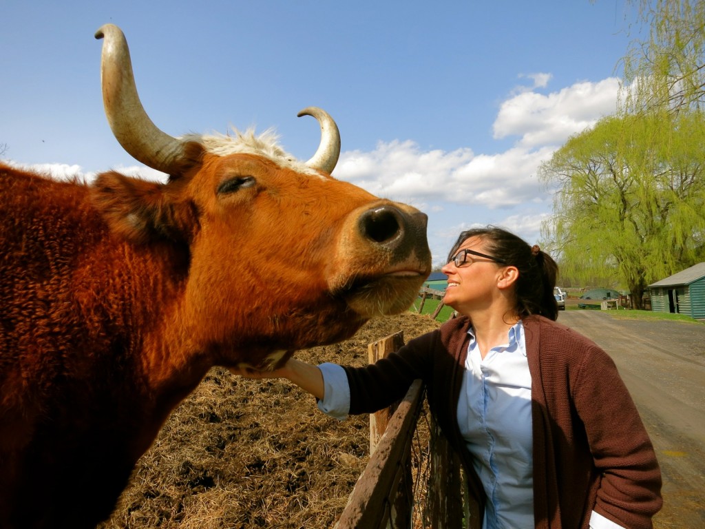 Kelly Mullins and Friend, Catskill Animal Sanctuary