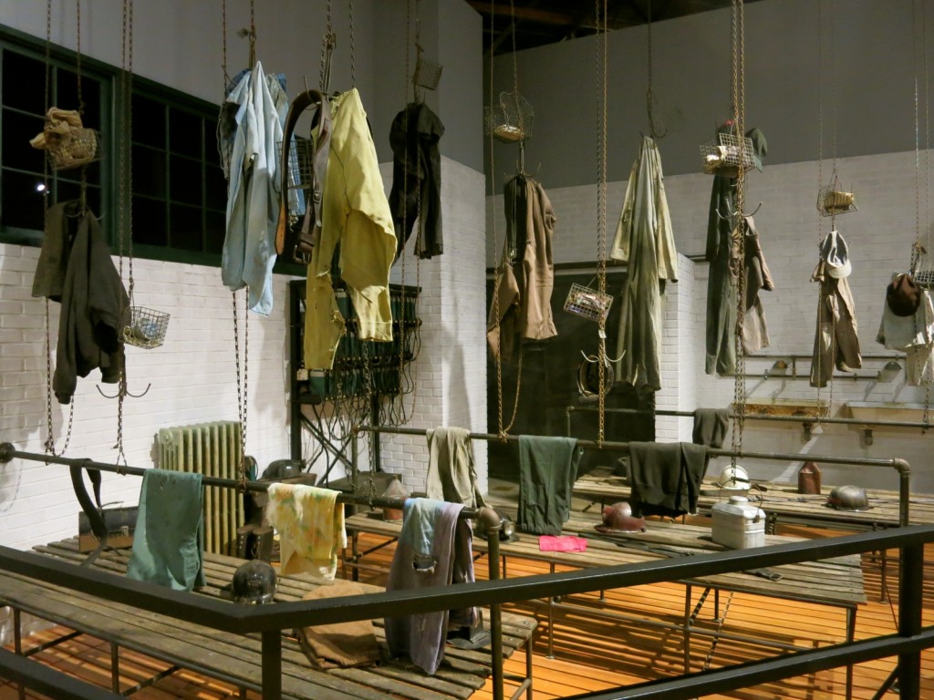 Miner's Changing room exhibit at Anthracite Heritage Museum, Scranton PA