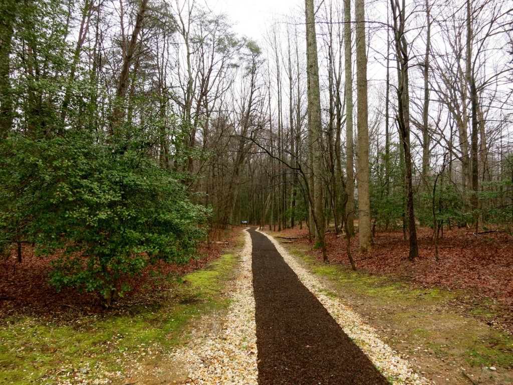 Path to spot where Stonewall Jackson was mortally wounded, Chancellorsville Battlefield Visitors Center