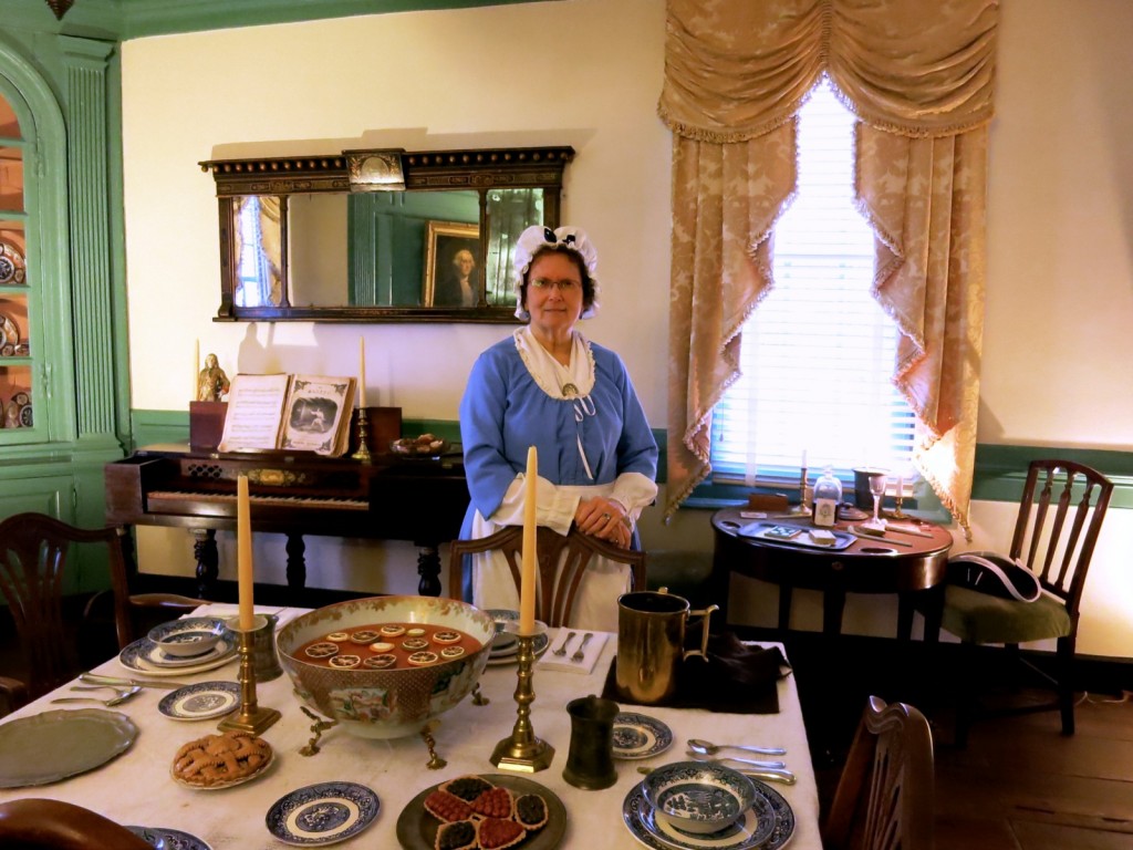 Rising Sun Tavern tour, Jo Atkins channeling Elizabeth Frazier, Fredericksburg VA