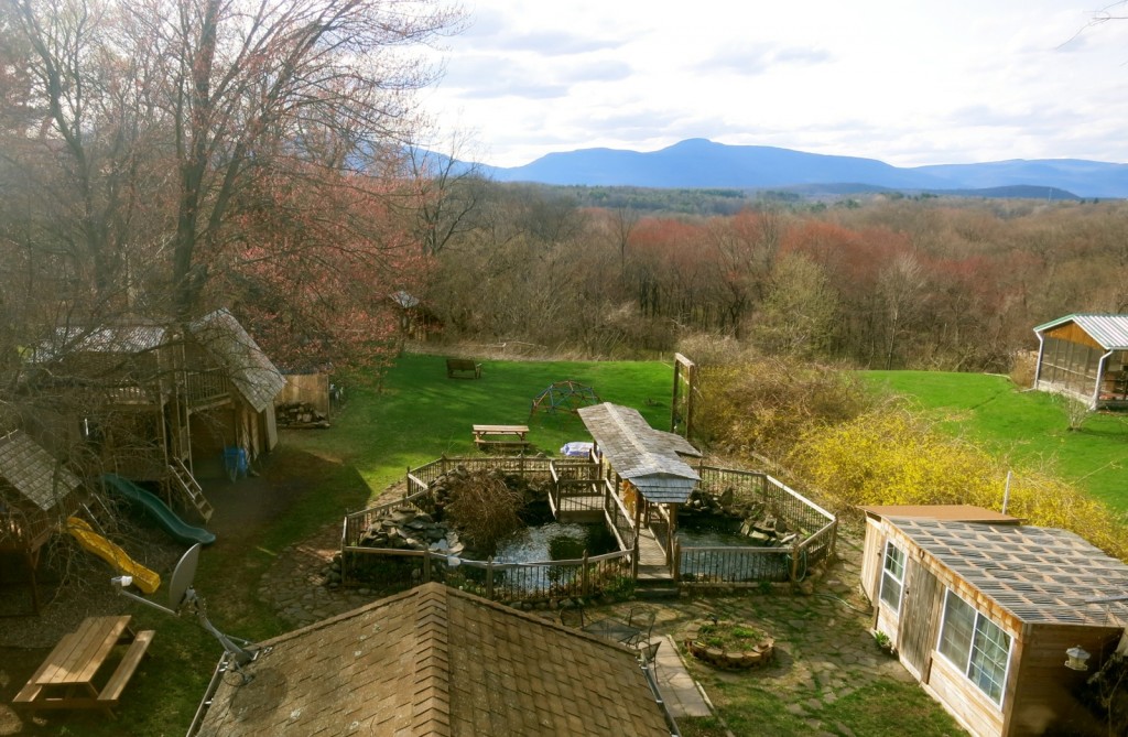 Smythe House Backyard View of Catskills