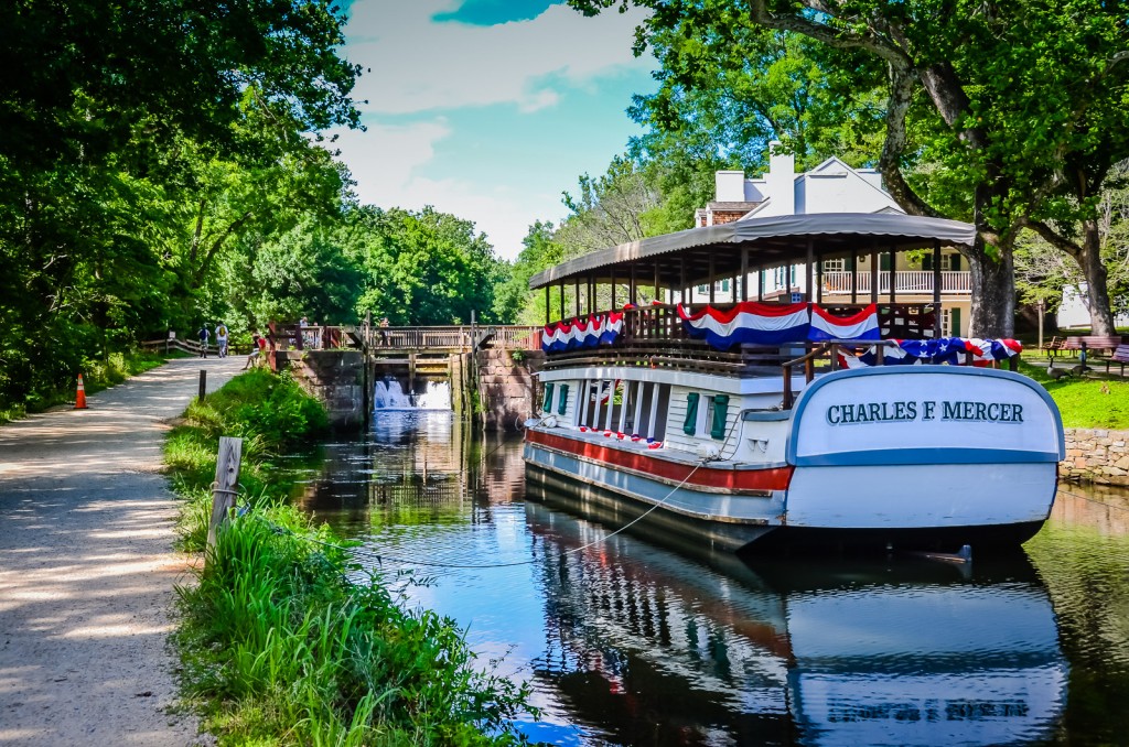 The Charles F. Mercer boat on the C & O Canal.