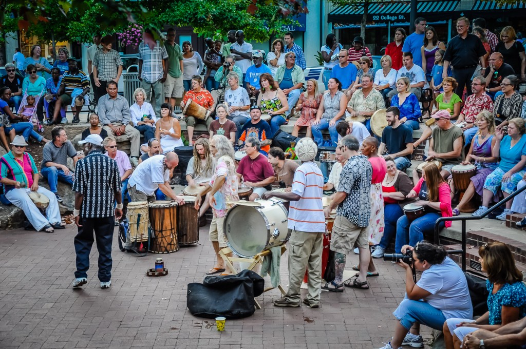 Drum Circle - Pritchard Park - Asheville NC