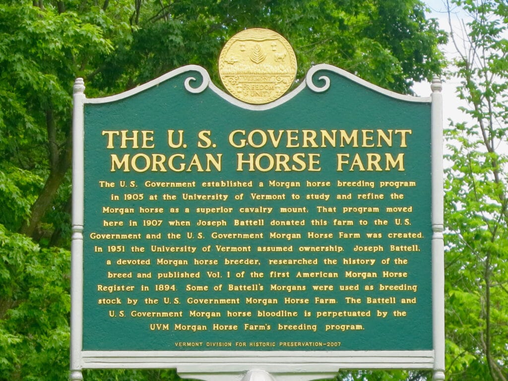 US Gov Morgan Horse Farm Middlebury VT