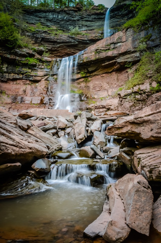 Kaaterskill Falls - waterfall on the Hudson River Art School Trail - Catskill Mountains - New York