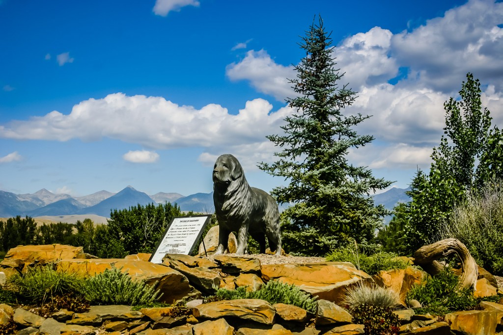 The Dog of Discovery, a tribute to Seaman, Captain Meriwether Lewis' dog, "the greatest traveler of his species, who accompanied Lewis & Clark from the Pacific Ocean to the interior of the North American continent.