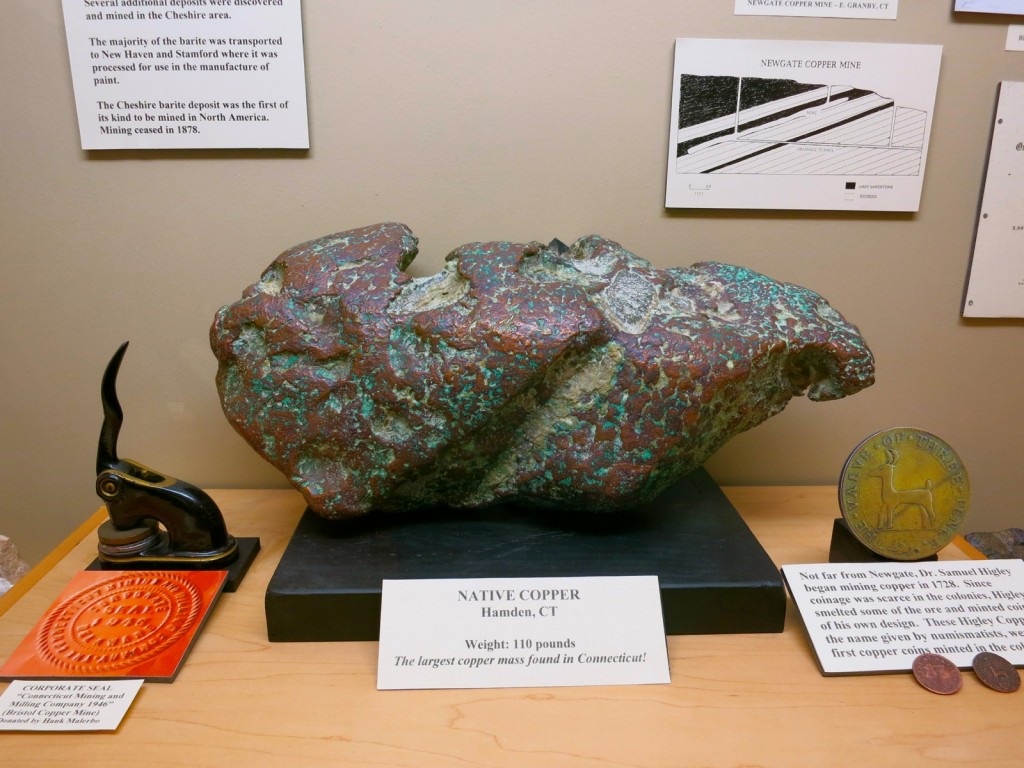 110 pound copper ore, Mining Museum, Kent CT