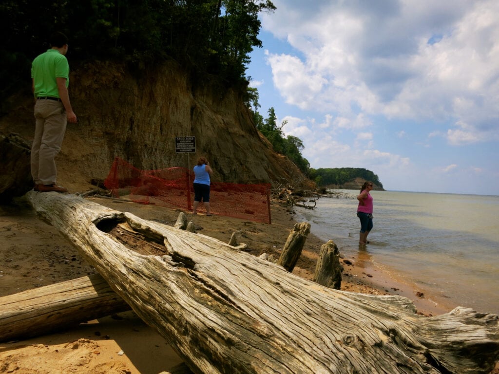 Shark Teeth hunting at Calvert Cliffs SP Calvert County MD