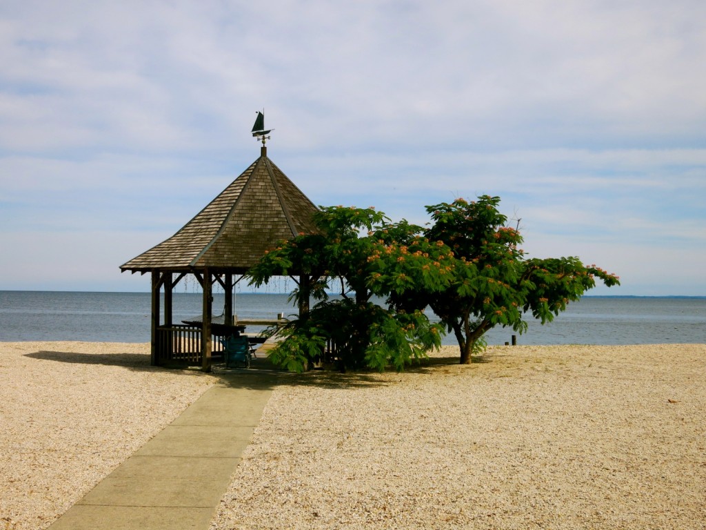 Private beach gazebo, Piney Point MD