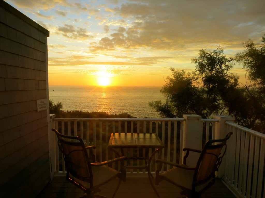 Sunrise from Yankee Clipper Inn, Rockport MA