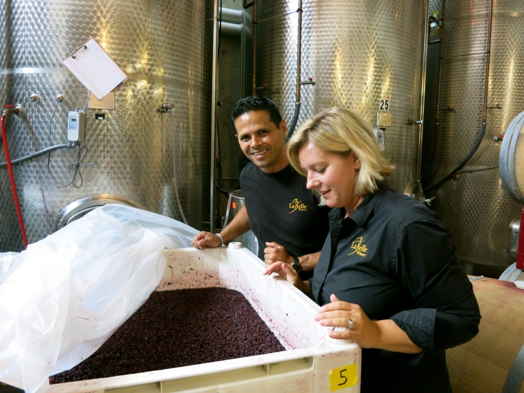 Fermenting Blueberries at LaBelle Winery NH