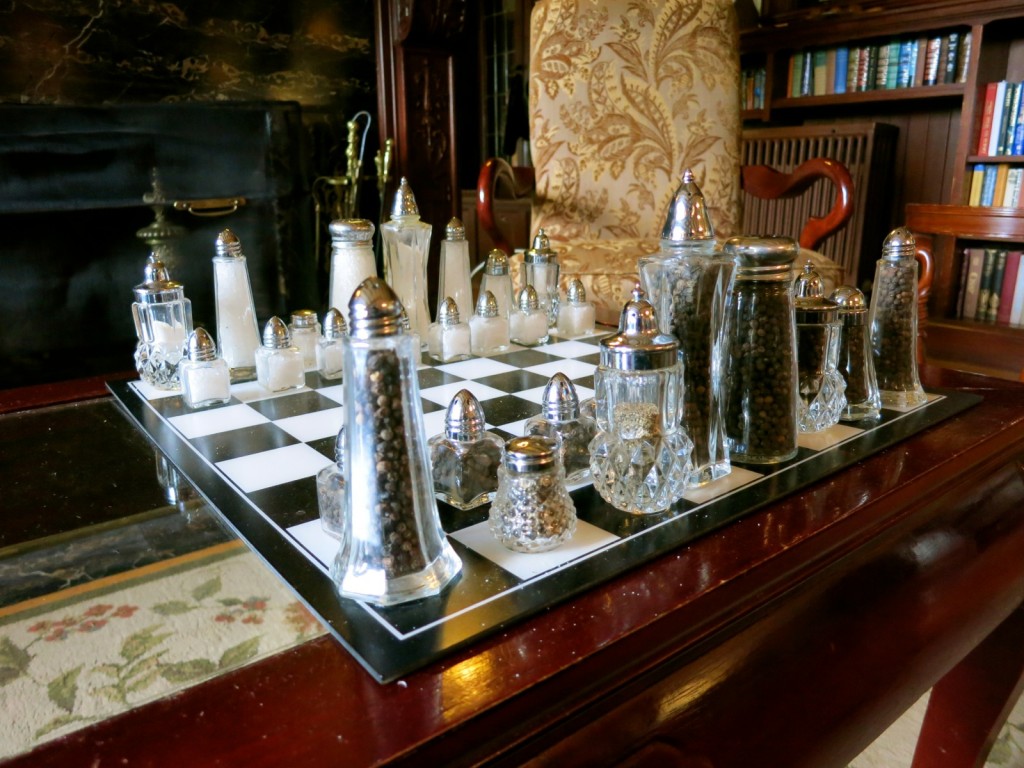 Salt and Pepper Chess Set, Manor on Golden Pond, NH