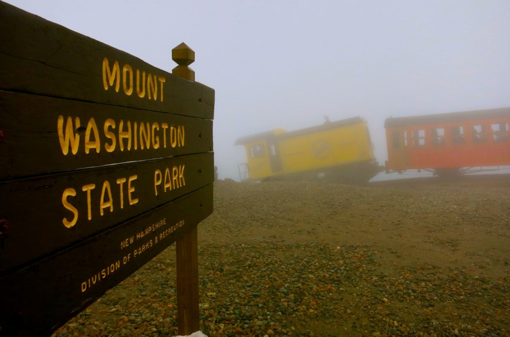 Top of Mt. Washington on Cog Railroad NH