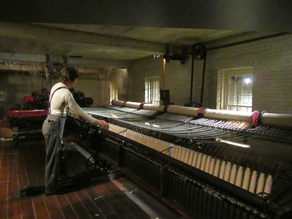 Loom worker, Maine State Museum, Augusta ME