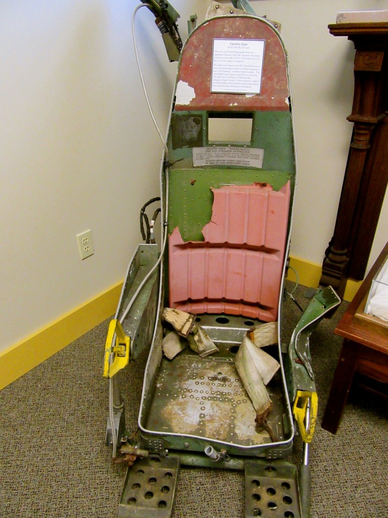 B-52 Crash Ejection Seat, Moosehead Historical Society, Greenville ME