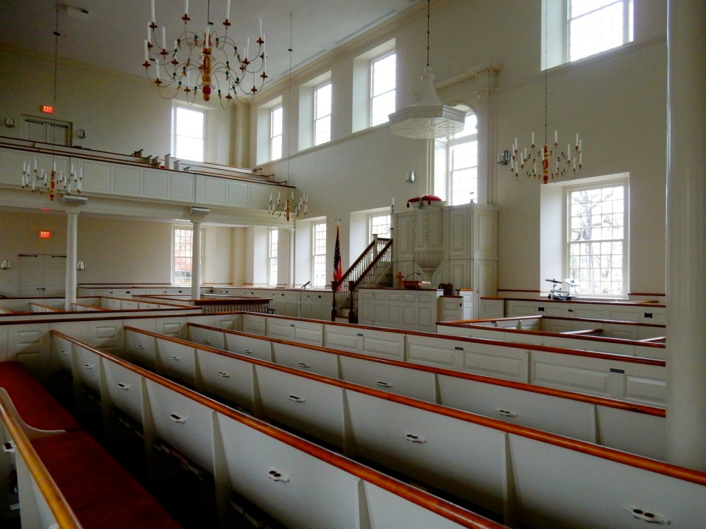 First Church interior, Wethersfield CT