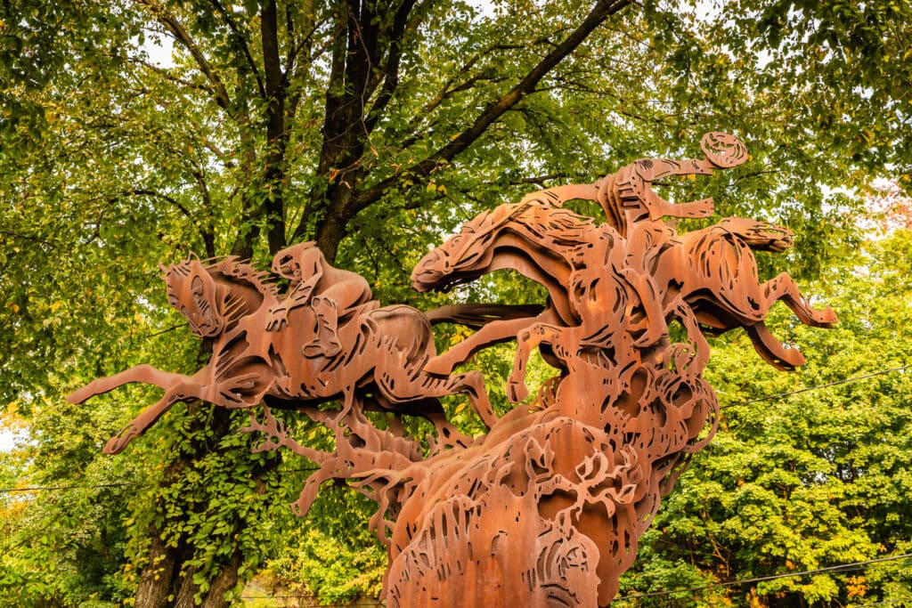 Headless Horseman Sculpture 