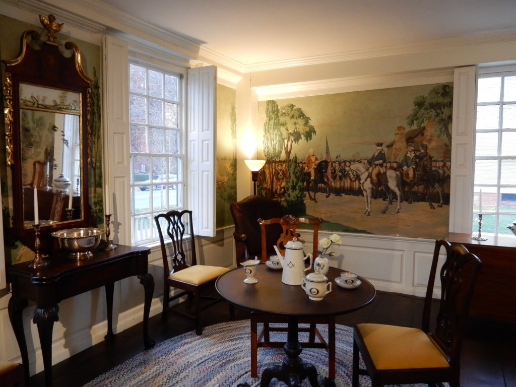 Nutting Colonial Era Mural in Webb House, Wethersfield CT