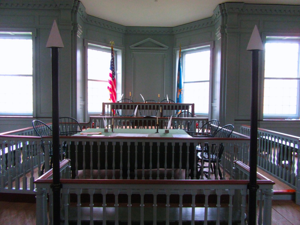 Old State House Witness Stand, Dover Delaware