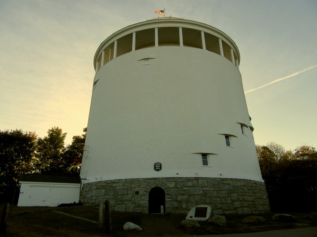 Thomas Hill Standpipe at sunset Bangor ME