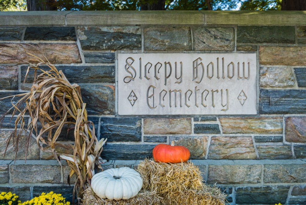 Sleepy Hollow Cemetery Entrance Sign