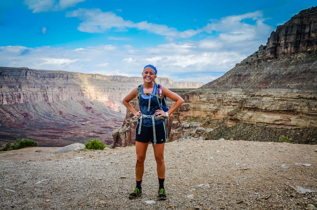 Hiker beaming after hiking Havasu Canyon.