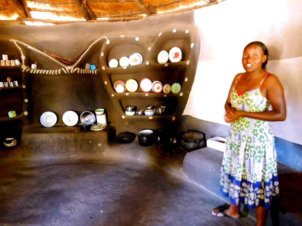 Dining Hut, Village Headman homestead, Hwange, Zimbabwe