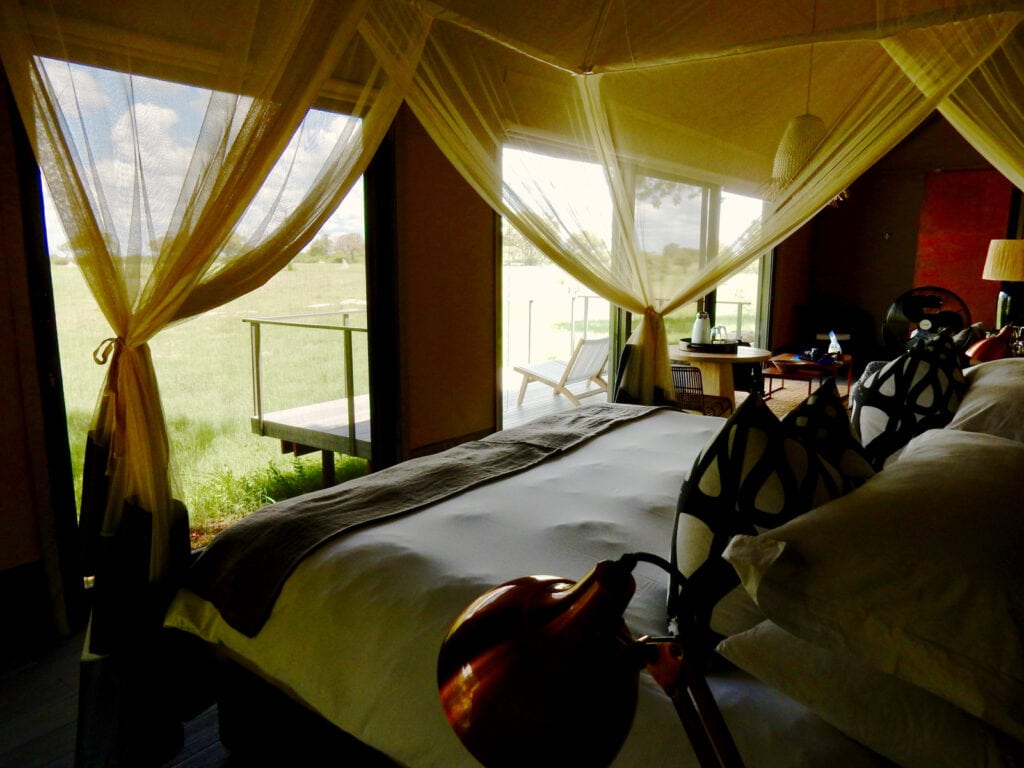 Linkwasha Camp View from bed