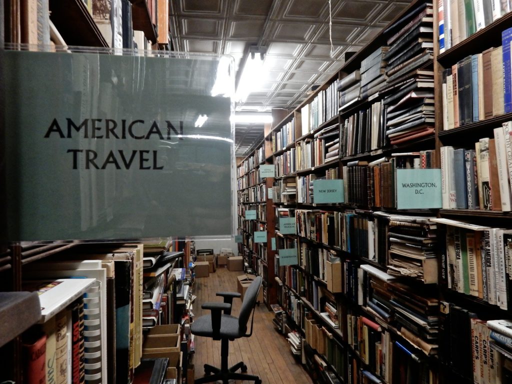 Travel Book Section, Argosy Bookstore NY