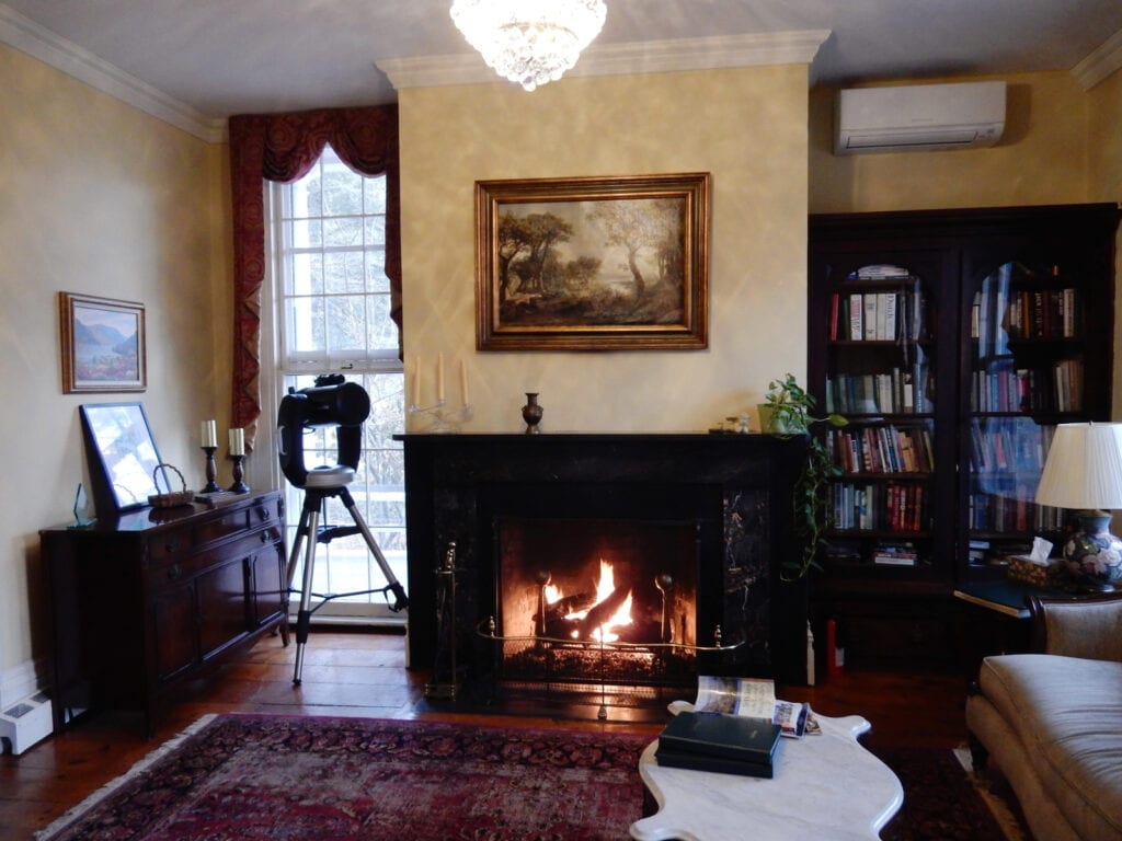 Caldwell House BnB Fireplace Parlor NY