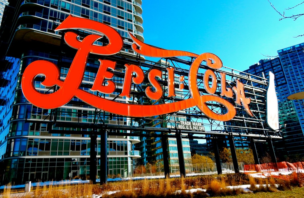 Pepsi Cola Sign on East River, Long Island City