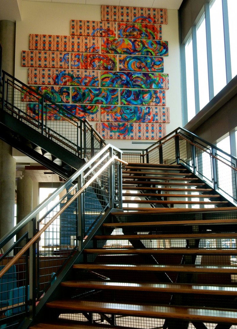 Aloft Boston Seaport Stairway