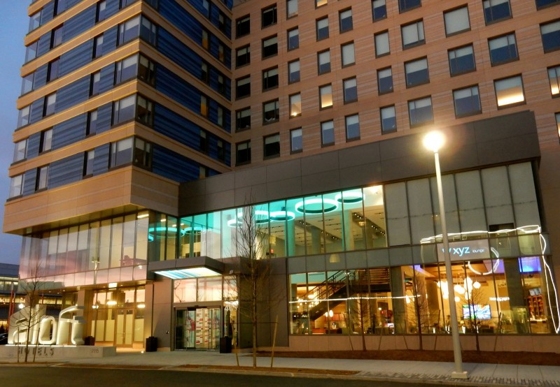 Aloft Hotel Exterior, Boston MA