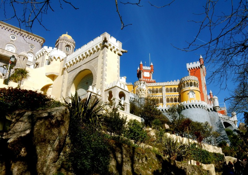 Pena Palace from below, Sintra Portugal